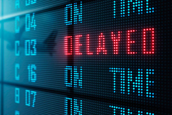 Delayed on travel board.