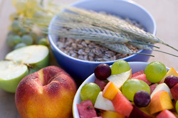 Foods with dietary fiber.
