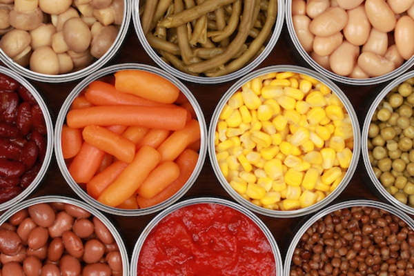 canned vegetables