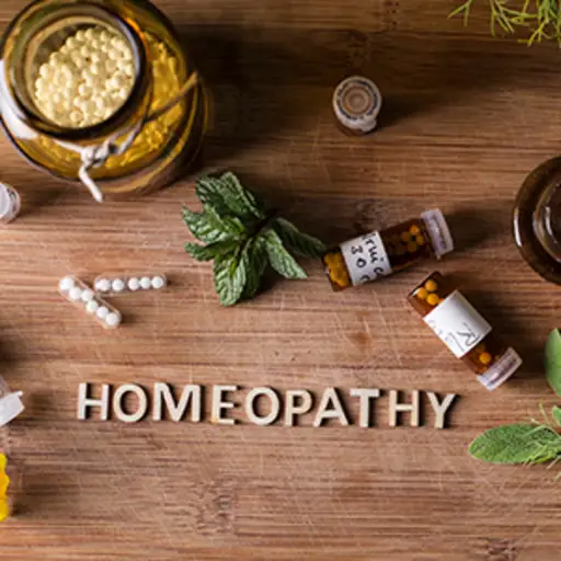 Homeopathy globules and bottles.