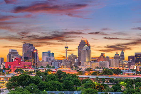 San Antonio, Texas skyline.