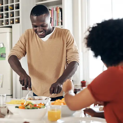Making dinner