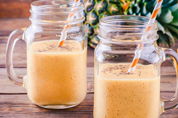 Pineapple smoothies.