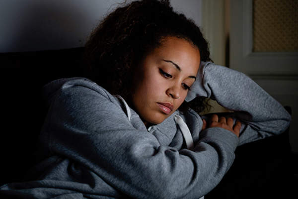 lonly upset teen girl image