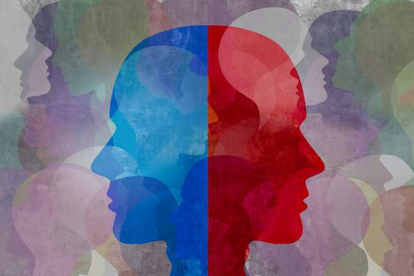 Schizophrenia concept.