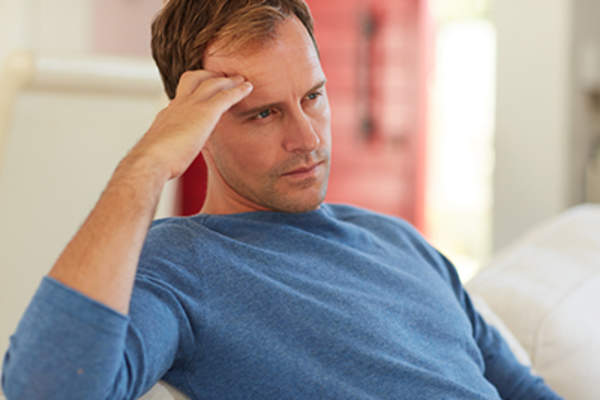 Depressed man.