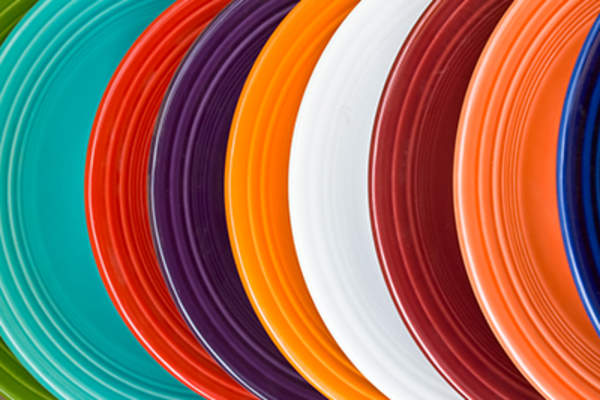 Colorful plates image.