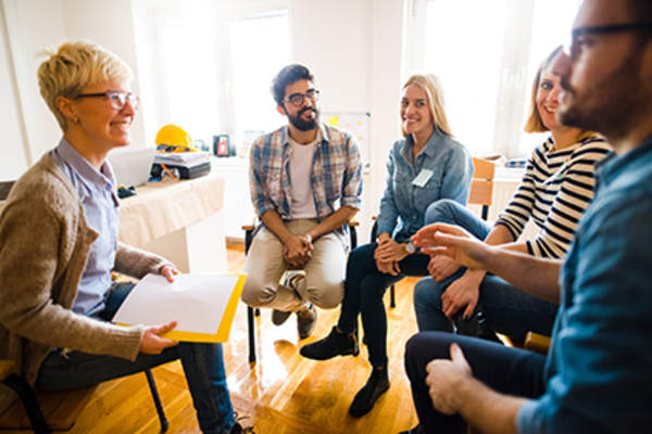 Support group meeting.