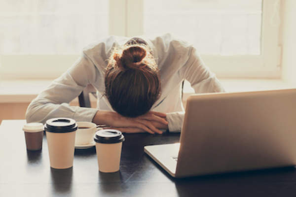 Fatigued woman