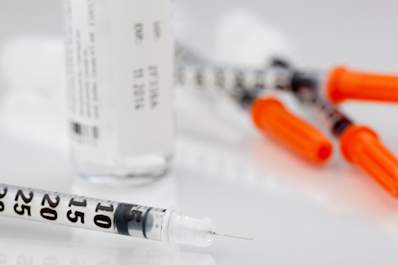 Insulin and syringes