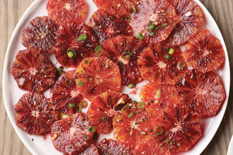 Blood orange salad is part of a healthy diabetes diet.