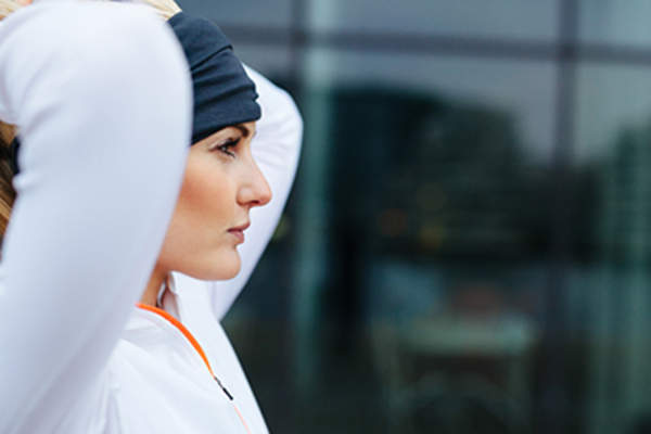 Confident and motivated fitness woman