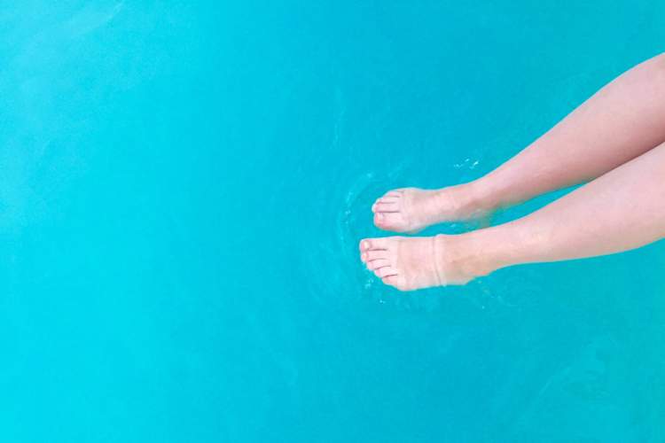 feet in a pool