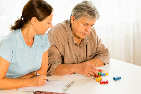 Working with occupational therapist.