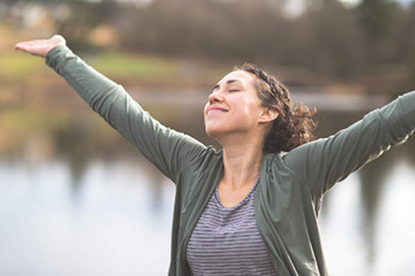 Happy woman.