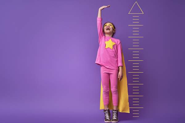 growth of child concept.