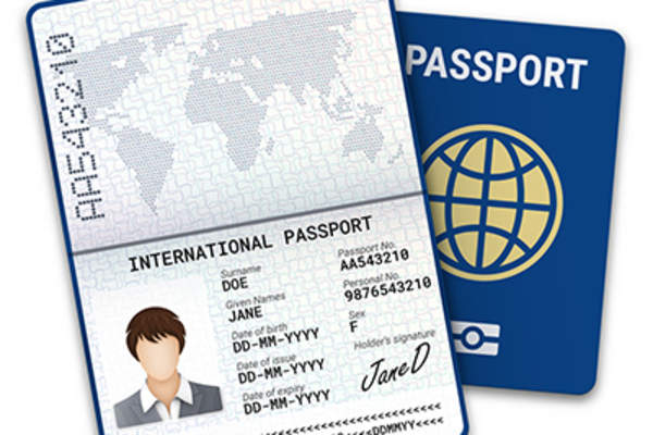 Sample passport.