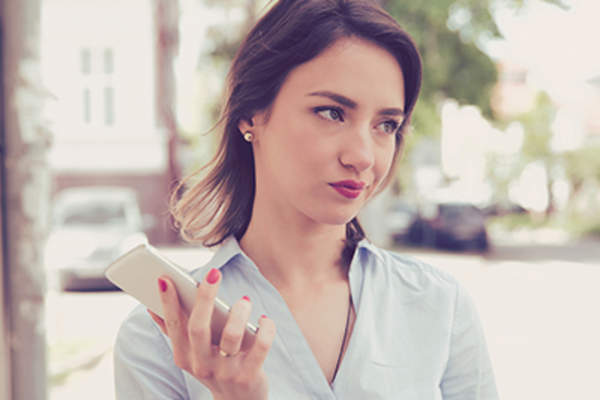 Woman feeling annoyed.
