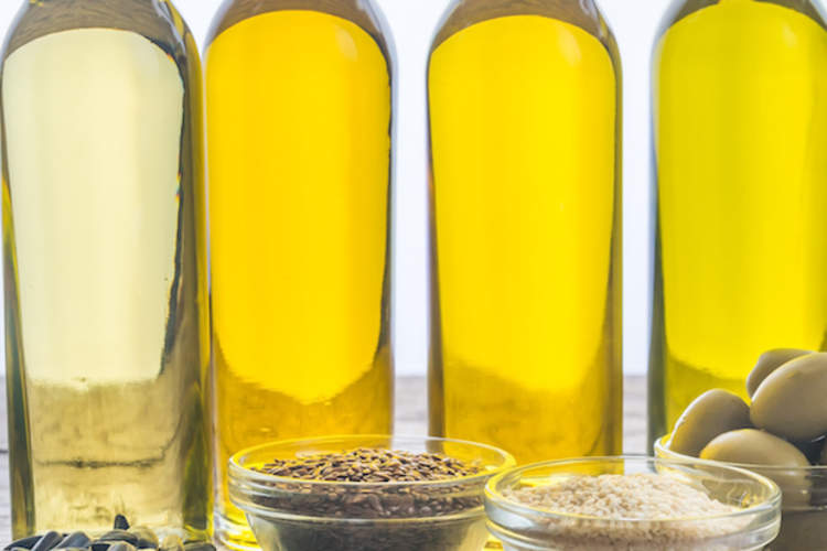 Bottles of oil.