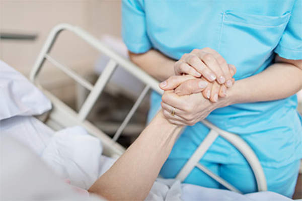 Care in the hospital.