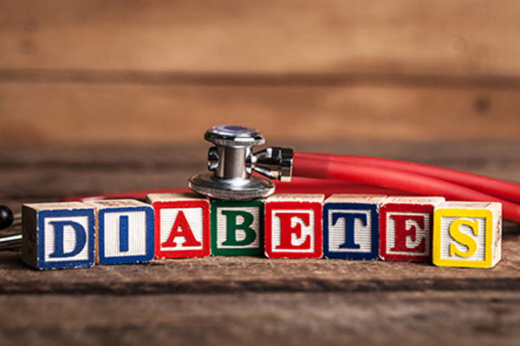Diabetes spelled on sugar cubes
