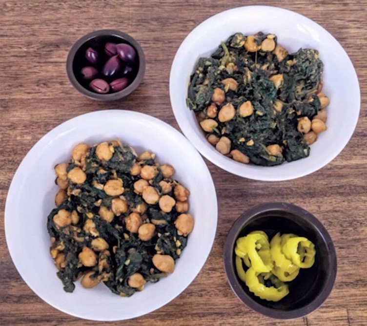 Espinacas con garbanzos