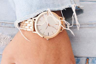 Woman's wrist watch.