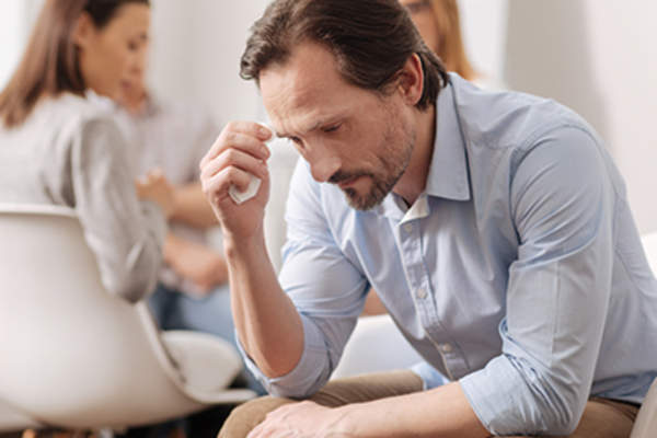 Depressed man.