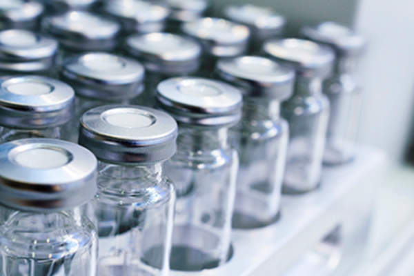Vials of medicine.