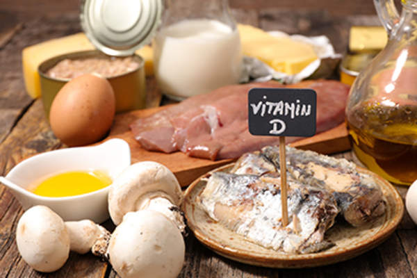 Food high in vitamin D.