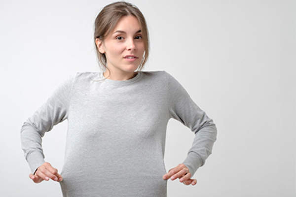 Woman is too thin.
