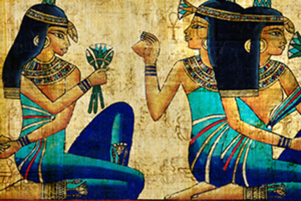 Portrait of Ancient Egyptian women.