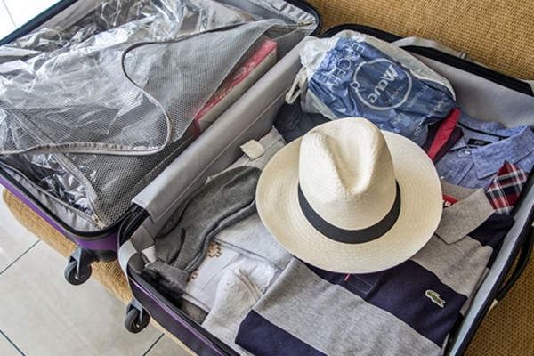 packed suitcase image
