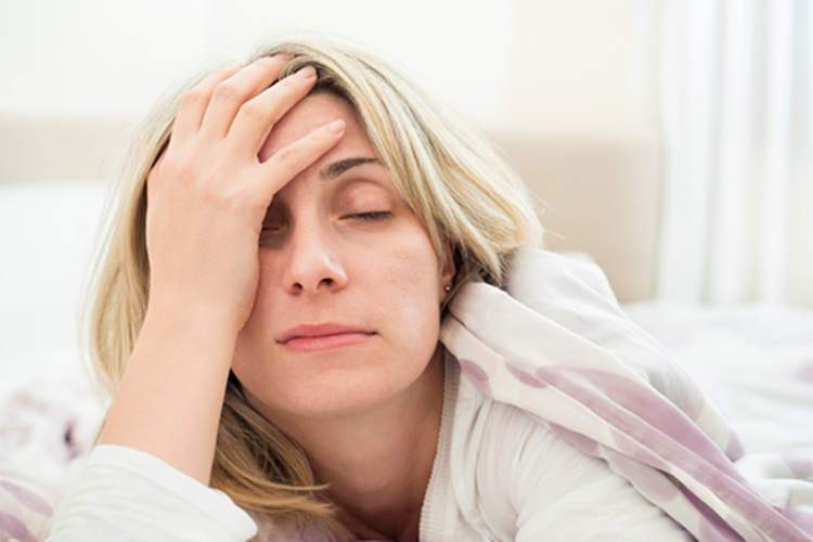 sleepy woman image