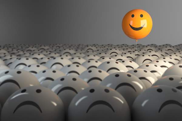 Positive standing out from the negative
