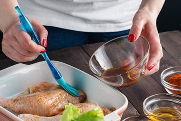 Marinated chicken drumsticks