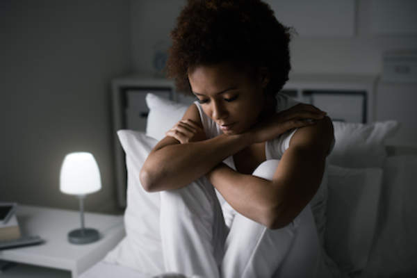 No sleep from pain.
