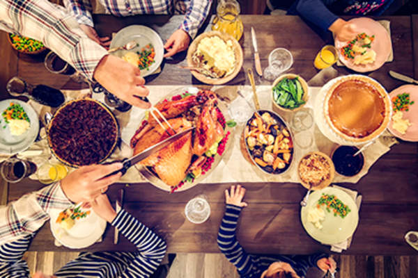 Traditional holiday dinner.