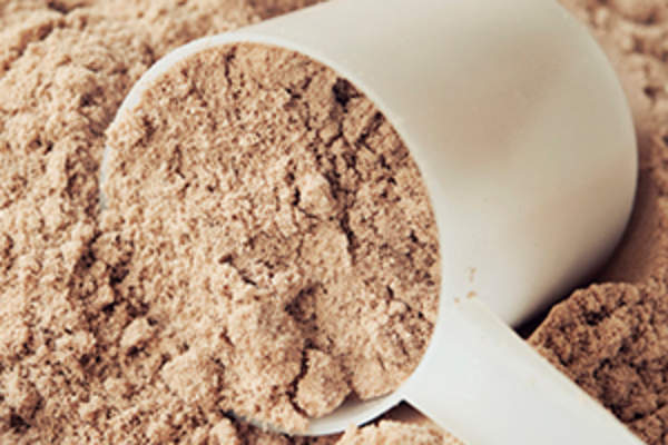 Chocolate protein powder image.