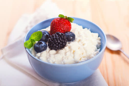 cottage cheese and fruit