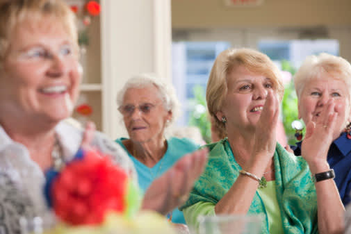 women celebrating