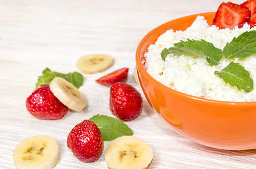 cottage cheese and fruit