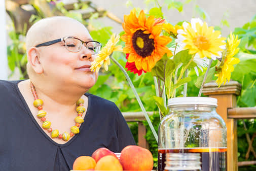 woman cancer survivor
