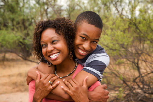 mother and son