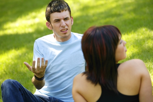 Couple has an argument