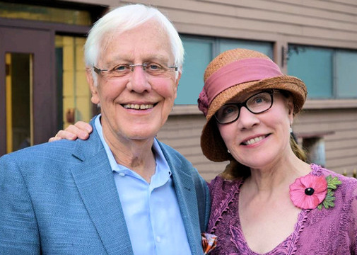 Migraine specialist Dr. Elizabeth Loder with her father.