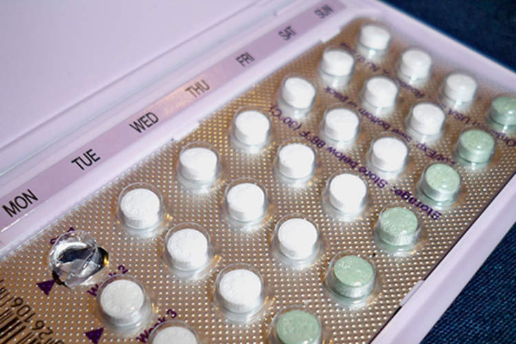Pack of birth control pills.