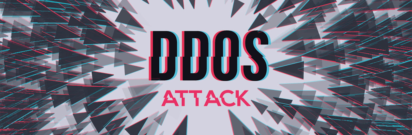 Abstract DDoS attack of arrows attacking the word DDoS attack