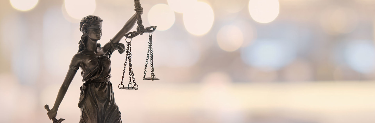 Beeld van Vrouwe Justitia