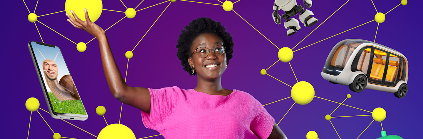 Campaign image of 'Het Klokhuis (the core) about AI'
